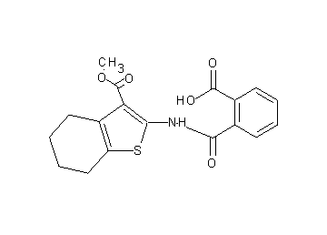 2-({[3-(methoxycarbonyl)-4,5,6,7-tetrahydro-1-benzothien-2-yl]amino}carbonyl)benzoic acid