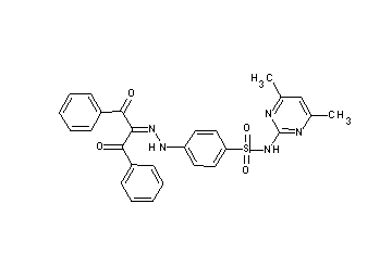 4-[2-(1-benzoyl-2-oxo-2-phenylethylidene)hydrazino]-N-(4,6-dimethyl-2-pyrimidinyl)benzenesulfonamide