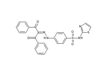 4-[2-(1-benzoyl-2-oxo-2-phenylethylidene)hydrazino]-N-1,3-thiazol-2-ylbenzenesulfonamide