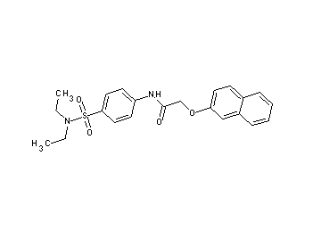 N-{4-[(diethylamino)sulfonyl]phenyl}-2-(2-naphthyloxy)acetamide