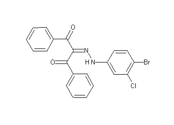 2-[(4-bromo-3-chlorophenyl)hydrazono]-1,3-diphenyl-1,3-propanedione