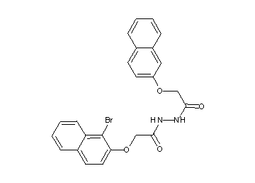 2-[(1-bromo-2-naphthyl)oxy]-N'-[(2-naphthyloxy)acetyl]acetohydrazide