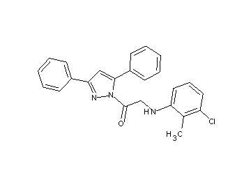(3-chloro-2-methylphenyl)[2-(3,5-diphenyl-1H-pyrazol-1-yl)-2-oxoethyl]amine - Click Image to Close