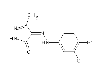 4-[(4-bromo-3-chlorophenyl)hydrazono]-5-methyl-2,4-dihydro-3H-pyrazol-3-one