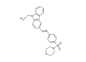 N-[(9-ethyl-9H-carbazol-3-yl)methylene]-4-(4-morpholinylsulfonyl)aniline