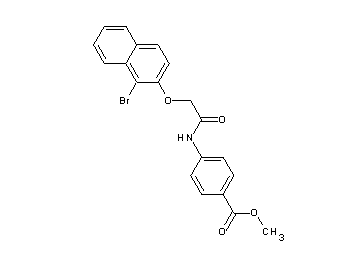 methyl 4-({[(1-bromo-2-naphthyl)oxy]acetyl}amino)benzoate