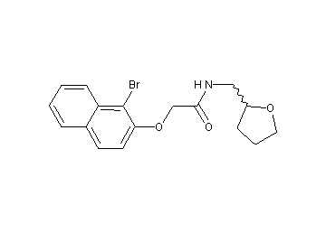 2-[(1-bromo-2-naphthyl)oxy]-N-(tetrahydro-2-furanylmethyl)acetamide