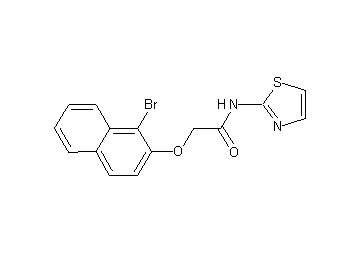 2-[(1-bromo-2-naphthyl)oxy]-N-1,3-thiazol-2-ylacetamide