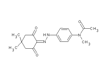 N-{4-[2-(4,4-dimethyl-2,6-dioxocyclohexylidene)hydrazino]phenyl}-N-methylacetamide