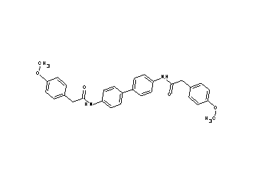N,N'-4,4'-biphenyldiylbis[2-(4-methoxyphenyl)acetamide]