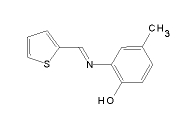 4-methyl-2-[(2-thienylmethylene)amino]phenol