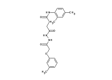 N-(2,4-dimethylphenyl)-4-{2-[(3-methylphenoxy)acetyl]hydrazino}-4-oxobutanamide - Click Image to Close