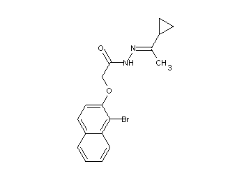 2-[(1-bromo-2-naphthyl)oxy]-N'-(1-cyclopropylethylidene)acetohydrazide