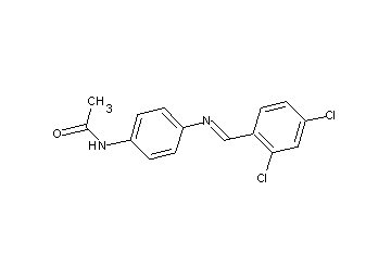 N-{4-[(2,4-dichlorobenzylidene)amino]phenyl}acetamide