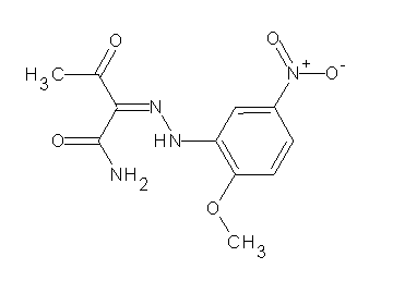 2-[(2-methoxy-5-nitrophenyl)hydrazono]-3-oxobutanamide