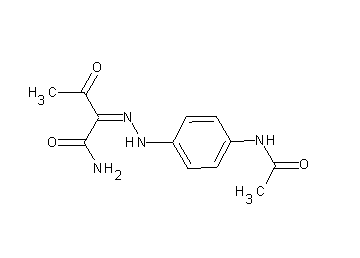 2-{[4-(acetylamino)phenyl]hydrazono}-3-oxobutanamide