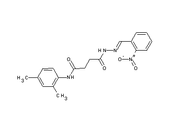 N-(2,4-dimethylphenyl)-4-[2-(2-nitrobenzylidene)hydrazino]-4-oxobutanamide