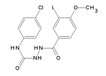 N-(4-chlorophenyl)-2-(3-iodo-4-methoxybenzoyl)hydrazinecarboxamide