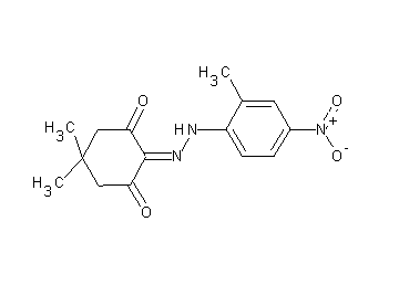 5,5-dimethyl-2-[(2-methyl-4-nitrophenyl)hydrazono]-1,3-cyclohexanedione