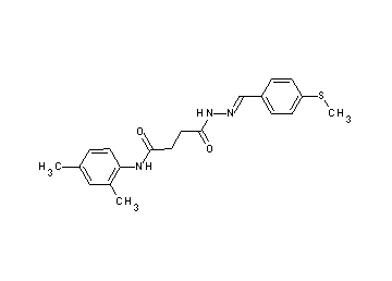 N-(2,4-dimethylphenyl)-4-{2-[4-(methylsulfanyl)benzylidene]hydrazino}-4-oxobutanamide