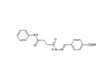 4-[2-(4-cyanobenzylidene)hydrazino]-4-oxo-N-phenylbutanamide