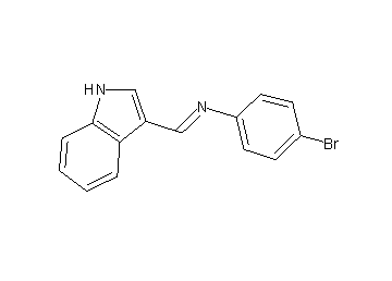 (4-bromophenyl)(1H-indol-3-ylmethylene)amine