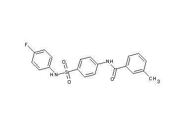 N-(4-{[(4-fluorophenyl)amino]sulfonyl}phenyl)-3-methylbenzamide