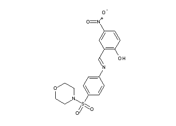 2-({[4-(4-morpholinylsulfonyl)phenyl]imino}methyl)-4-nitrophenol - Click Image to Close