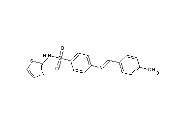 4-[(4-methylbenzylidene)amino]-N-1,3-thiazol-2-ylbenzenesulfonamide