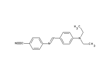 4-{[4-(diethylamino)benzylidene]amino}benzonitrile