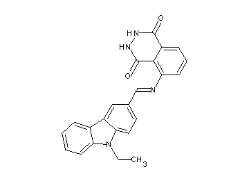 5-{[(9-ethyl-9H-carbazol-3-yl)methylene]amino}-2,3-dihydro-1,4-phthalazinedione