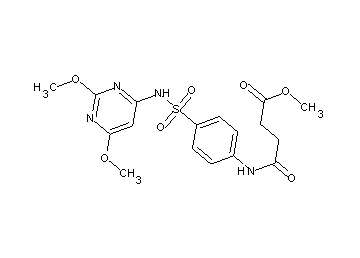 methyl 4-[(4-{[(2,6-dimethoxy-4-pyrimidinyl)amino]sulfonyl}phenyl)amino]-4-oxobutanoate