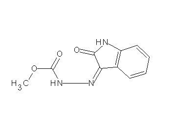 methyl 2-(2-oxo-1,2-dihydro-3H-indol-3-ylidene)hydrazinecarboxylate