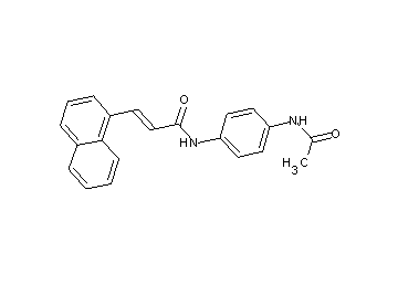 N-[4-(acetylamino)phenyl]-3-(1-naphthyl)acrylamide