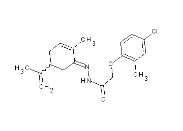 2-(4-chloro-2-methylphenoxy)-N'-(5-isopropenyl-2-methyl-2-cyclohexen-1-ylidene)acetohydrazide