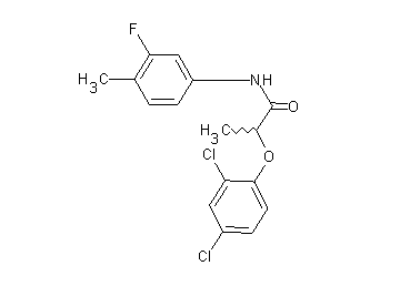 2-(2,4-dichlorophenoxy)-N-(3-fluoro-4-methylphenyl)propanamide
