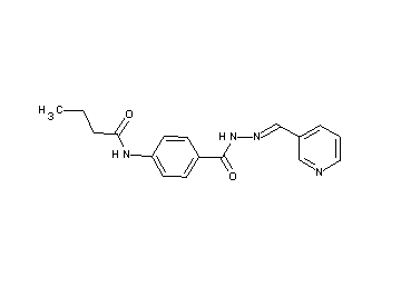 N-(4-{[2-(3-pyridinylmethylene)hydrazino]carbonyl}phenyl)butanamide