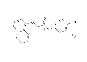 N-(3,4-dimethylphenyl)-3-(1-naphthyl)acrylamide - Click Image to Close