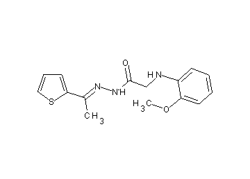 2-[(2-methoxyphenyl)amino]-N'-[1-(2-thienyl)ethylidene]acetohydrazide (non-preferred name)