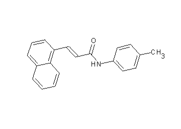N-(4-methylphenyl)-3-(1-naphthyl)acrylamide