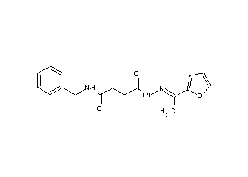 N-benzyl-4-{2-[1-(2-furyl)ethylidene]hydrazino}-4-oxobutanamide