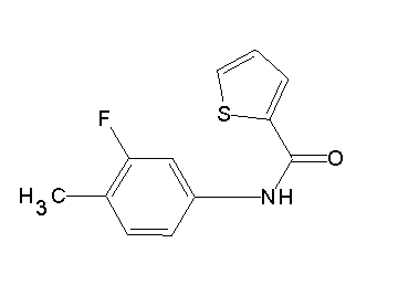 N-(3-fluoro-4-methylphenyl)-2-thiophenecarboxamide