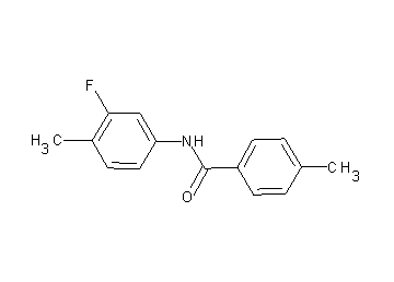 N-(3-fluoro-4-methylphenyl)-4-methylbenzamide - Click Image to Close