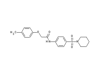 2-(4-methylphenoxy)-N-[4-(1-piperidinylsulfonyl)phenyl]acetamide