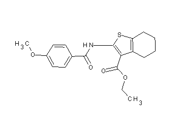 ethyl 2-[(4-methoxybenzoyl)amino]-4,5,6,7-tetrahydro-1-benzothiophene-3-carboxylate