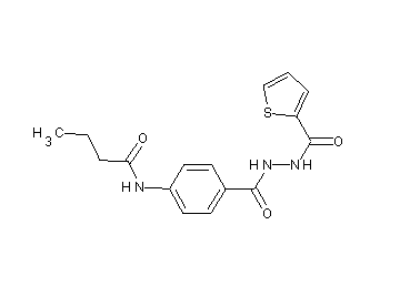 N-(4-{[2-(2-thienylcarbonyl)hydrazino]carbonyl}phenyl)butanamide