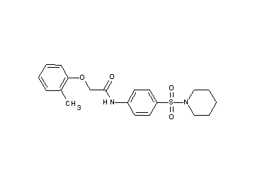 2-(2-methylphenoxy)-N-[4-(1-piperidinylsulfonyl)phenyl]acetamide
