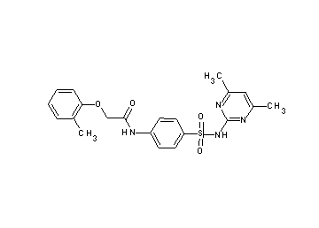 N-(4-{[(4,6-dimethyl-2-pyrimidinyl)amino]sulfonyl}phenyl)-2-(2-methylphenoxy)acetamide
