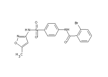 2-bromo-N-(4-{[(5-methyl-3-isoxazolyl)amino]sulfonyl}phenyl)benzamide - Click Image to Close
