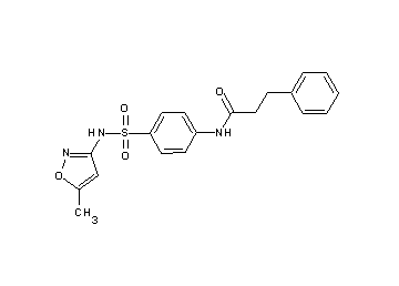 N-(4-{[(5-methyl-3-isoxazolyl)amino]sulfonyl}phenyl)-3-phenylpropanamide